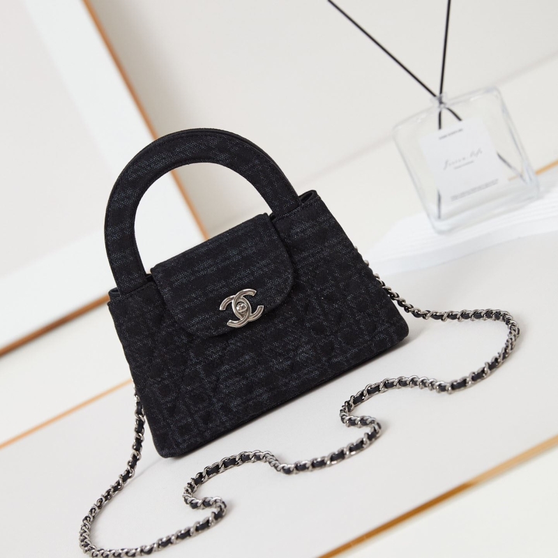 Ch*el top handle bags